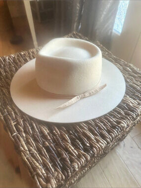 Lack of Color Ivory Rancher Wide Brim Hat Cream